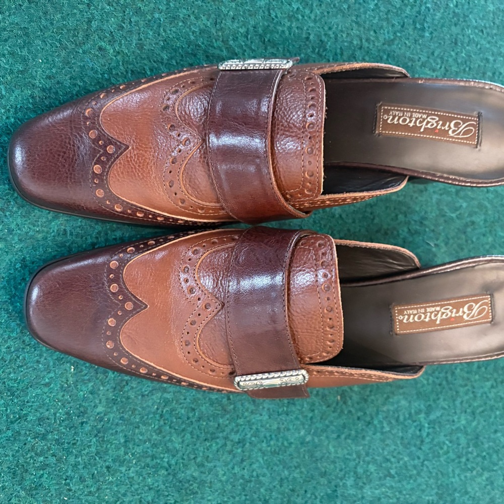 NWOB- Brighton Brown Leather Loafers- classy & sophisticated, 8.5